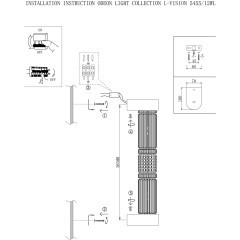 5456/12WL Настенный светильник в виде стеклянного цилиндра со светодиодной трубкой внутри Odeon Light LED 12W 4000K COLLIER