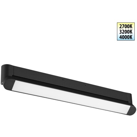 Novotech ITER 359800 Черный накладной линейный светильник длиной 46см, с поворотными плафоном и CCT переключением цветовой температуры LED 24Вт 2032Лм 110° CRI≥90 2700-3200-4000К IP20 220V