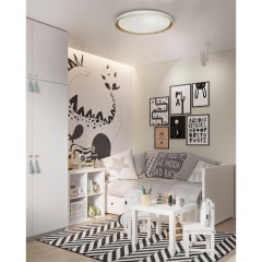 7645/ELN Настенно-потолочный светодиодный светильник 52см с мех. перекл. цв. температуры 76Вт 7100Лм 3000/4000/6000К IP43 Sonex KISIL