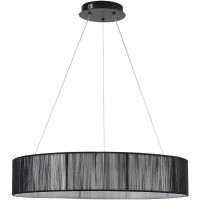 8371/40L Люстра подвесная с черным текстильным плафоном и ступенчатой сменой цветности LED 40Вт 2327Лм 3000;4000;6000K 220V LUMION KAVA