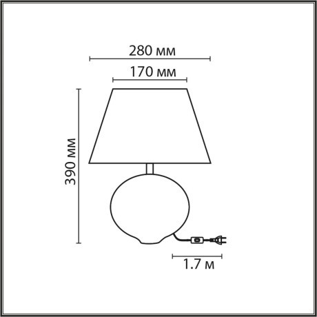 8139/1T MODERNI LN25 бирюзовый/серебро, керамика/текстиль Настольная лампа Е27 1*60W 220V TAPALA