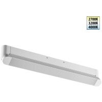 Novotech ITER 359802 Белый накладной линейный светильник длиной 46см, с поворотными плафоном и CCT переключением цветовой температуры LED 24Вт 2032Лм 110° CRI≥90 2700-3200-4000К IP20 220V