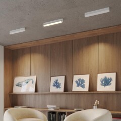 Novotech ITER 359802 Белый накладной линейный светильник длиной 46см, с поворотными плафоном и CCT переключением цветовой температуры LED 24Вт 2032Лм 110° CRI≥90 2700-3200-4000К IP20 220V