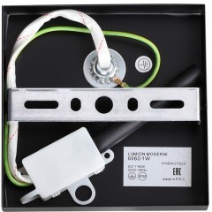 6562/1W MODERNI LN24 черный, золотой/прозрачный/металл/стекло Бра E27 1*40W 220V ICE