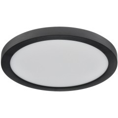 7788/18L Светодиодный тонкий светильник накл/встр. монтажа, датчик движения, мех перекл. цв. температуры, рег. врезного отверстия 18Вт 3000/4000/6500К 1510лм IP44 Sonex NEBULA BLACK