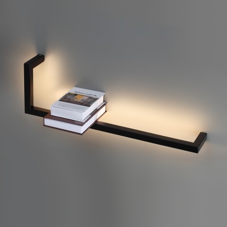 7153/14WL Настенный светодиодный светильник-полка с декор. съемным человечком 14Вт 1200лм 3000K Odeon Light GRAFIC