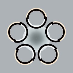 Потолочный светильник с ПДУ LED 55W 3000-6000К Lumion KALIFA 8027/55CL