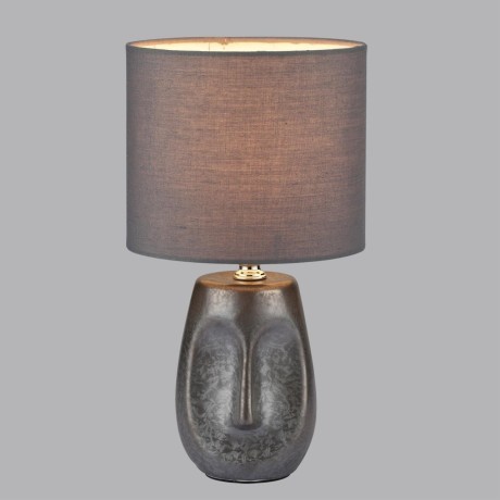 8147/1T MODERNI LN25 серый, керамика/текстиль Настольная лампа Е27 1*60W 220V AKIVI