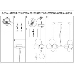 Подвесная люстра Tovi 4818/11