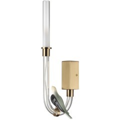 5431/2WL L-VISION ODL_EX24 11 золотой(под латунь)/белый градиент/беж./зеленый/ металл/стекло/керамика Бра LED 2W 4000K LARK