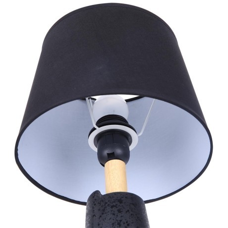 8209/1T MODERNI LN25 черный, керамика/текстиль Настольная лампа Е27 1*60W 220V VISIONA