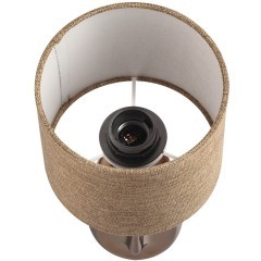 8150/1T MODERNI LN25 бронза/бежевый, керамика/текстиль Настольная лампа Е27 1*60W 220V AKIVI