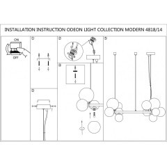 Подвесная люстра Tovi 4818/14