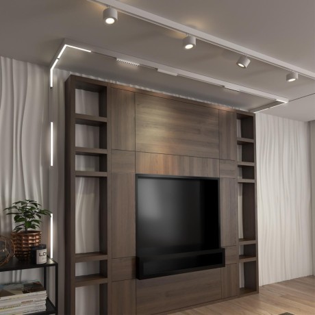 358912 Трековый светодиодный управляемый пультом светильник Novotech Flum CRI90+ 3000-6500К 1920Лм 100° 24W