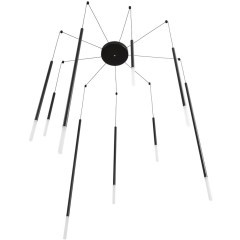 8400/27L Подвесная светодиодная люстра-паук с проводами 3м и плафонами разной длины LED 27Вт 990Лм 3000K CRI80 220V LUMION STICK