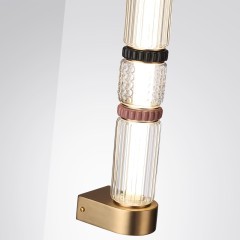 5455/12WL Настенный светильник в виде стеклянного цилиндра со светодиодной трубкой внутри Odeon Light LED 12W 4000K COLLIER