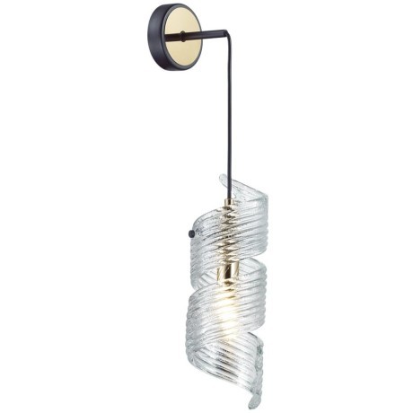 5439/1 MODERN ODL_EX25 87 черный/золото/металл/стекло Подвес/бра E14 1*40W FUSILLI