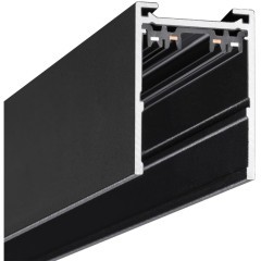 135301 Черный 3м шинопровод накладной/подвесной (в комплекте торцевые заглушки 2шт, крышка и соединит. планка) Novotech VECTOR