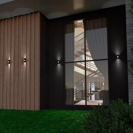 Уличный настенный светильник Novotech 358936 CALLE IP54 светодиодный 2xLED 12W