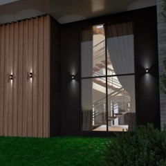 Уличный настенный светильник Novotech 358936 CALLE IP54 светодиодный 2xLED 12W