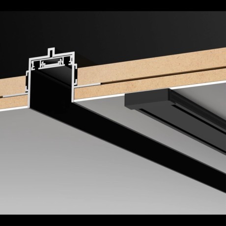 Магнитный 1м плоский шинопровод в ГКЛ 12мм Novotech Smal 135198