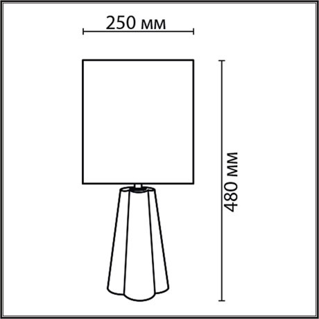 8125/1T COMFI LN25 черный/серый, керамика/текстиль Настольная лампа E27 1*60W 220V HINAMI