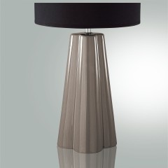 8125/1T COMFI LN25 черный/серый, керамика/текстиль Настольная лампа E27 1*60W 220V HINAMI