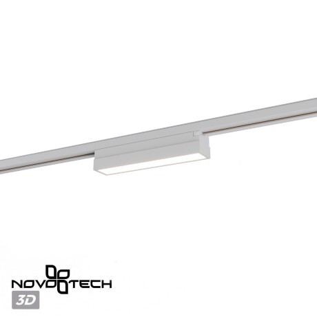 Novotech ITER 359785 Белый линейный однофазный двухжильный трековый светильник, 20см, с CCT переключением цветовой температуры, LED 12Вт 697Лм CRI≥90 108° 2700-3200-4000К IP20 220V
