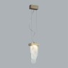 5437/12L HIGHTECH ODL_EX25 101 бронзовый брашинг/металл/смола под алебастр/акрил Подвес LED 12W 3000K 1489Лм FOROS