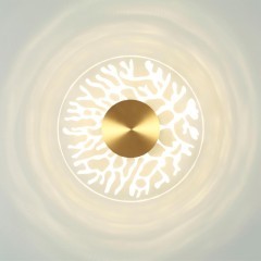 6627/9WL MIDCENT ODL24 античная бронза/металл/акрил Настенный светильник IP20 LED 9W 3000K 220V SOLARIS