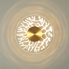 6627/9WL MIDCENT ODL24 античная бронза/металл/акрил Настенный светильник IP20 LED 9W 3000K 220V SOLARIS