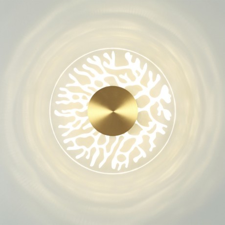 6627/9WL MIDCENT ODL24 античная бронза/металл/акрил Настенный светильник IP20 LED 9W 3000K 220V SOLARIS