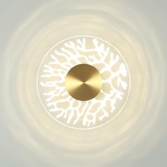 6627/9WL MIDCENT ODL24 античная бронза/металл/акрил Настенный светильник IP20 LED 9W 3000K 220V SOLARIS