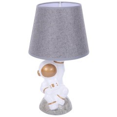 8208/1T MODERNI LN25 белый/серый, керамика/текстиль Настольная лампа Е27 1*60W 220V ATLAS