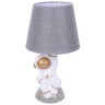 8208/1T MODERNI LN25 белый/серый, керамика/текстиль Настольная лампа Е27 1*60W 220V ATLAS