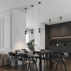 Светильник подвесной с механизмом регулировки высоты, провод 2м LED 10W/3W 3000K 1090Лм Novotech ARISTO 359340