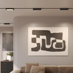 Novotech ITER 359791 Черный однофазный двухжильный трековый светильник длиной 26см, поворотный плафон, с CCT переключением цветовой температуры LED 12Вт 921Лм CRI≥90 113° 2700-3200-4000К IP20 220V