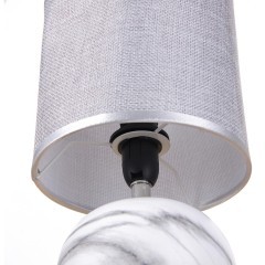 8230/1T CLASSI LN25 серый, керамика/текстиль Настольная лампа E14 1*40W 220V KOHALA