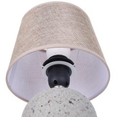 8215/1T CLASSI LN25 бежевый, керамика/текстиль Настольная лампа Е27 1*60W 220V TAREKA