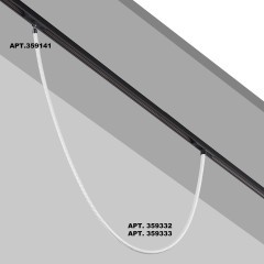 359333 Трековый светодиодный неон 1м Novotech Flum CRI90+ 4000К 1360Лм 360° 14W