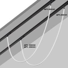 359333 Трековый светодиодный неон 1м Novotech Flum CRI90+ 4000К 1360Лм 360° 14W