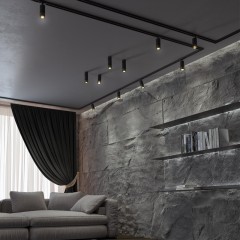 Однофазный двужильный трековый светильник Novotech 370863 SLIM под сменную лампу GU10