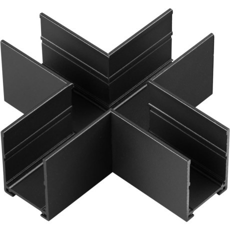 135309 Черный cоединитель "X" для шинопроводов в ГКЛ (в компл. соед. планка 4шт) Novotech VECTOR