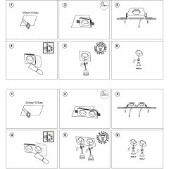 371014 Гипсовый светильник встраиваемый в стену ГКЛ под покраску IP20 2xGU10 50W 220-240V Novotech CAIL