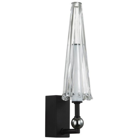 5429/5WL MODERN ODL_EX24 черный матов./прозрачный/металл/стекло/акрил Бра LED 5W 3000K 350Лм FUNGO