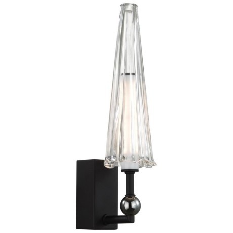 5429/5WL MODERN ODL_EX24 черный матов./прозрачный/металл/стекло/акрил Бра LED 5W 3000K 350Лм FUNGO