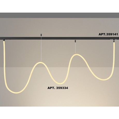 359334 Трековый светодиодный неон 2м Novotech Flum CRI90+ 3000К 2420Лм 360° 25W