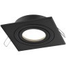 371020 Черный встраиваемый квадратный светильник с поворотным плафоном под лампу GU10 50W 220-240V IP20 Novotech MORUS