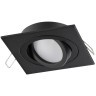 371020 Черный встраиваемый квадратный светильник с поворотным плафоном под лампу GU10 50W 220-240V IP20 Novotech MORUS