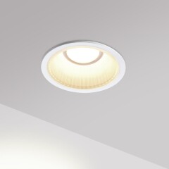 Novotech CLARTE 359873 Белый круглый встраиваемый светильник диаметром 80мм, с CCT переключателем цветовой температуры LED 7Вт 360Лм CRI≥90 70° 3000-4000-6000К IP20 220V (коэффициент пульсации<1%)